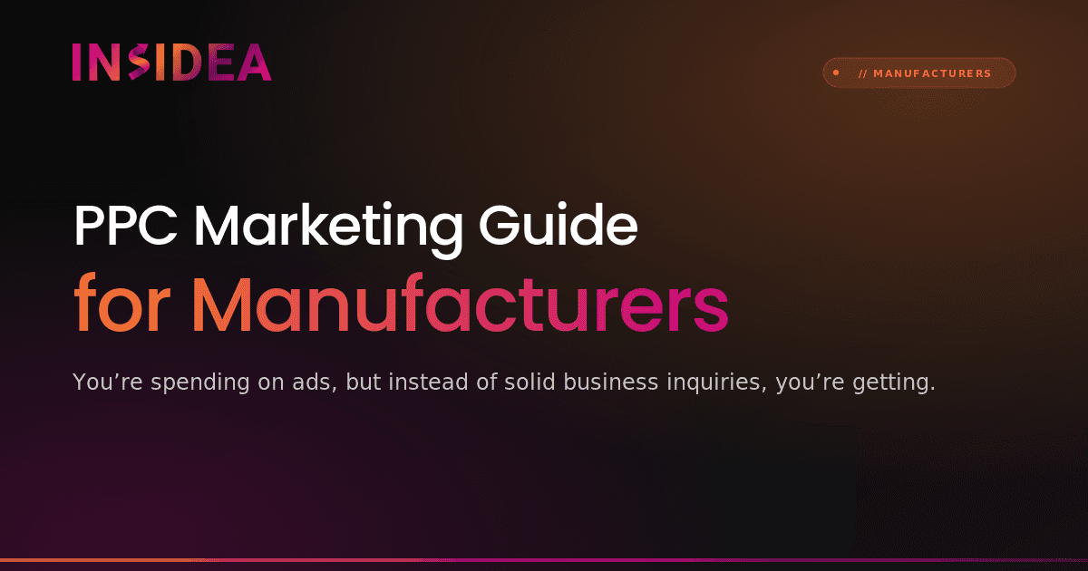 PPC Marketing Guide for Manufacturers