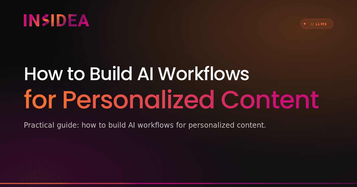 How to Build AI Workflows for Personalized Content