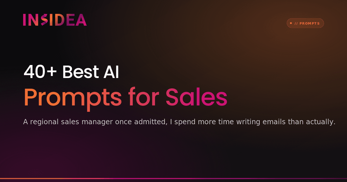 40+ Best AI Prompts for Sales
