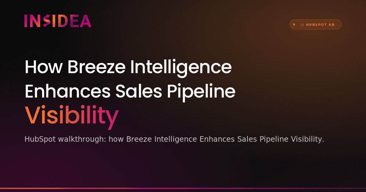 How Breeze Intelligence Enhances Sales Pipeline Visibility
