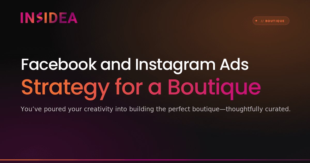 Facebook and Instagram Ads Strategy for a Boutique