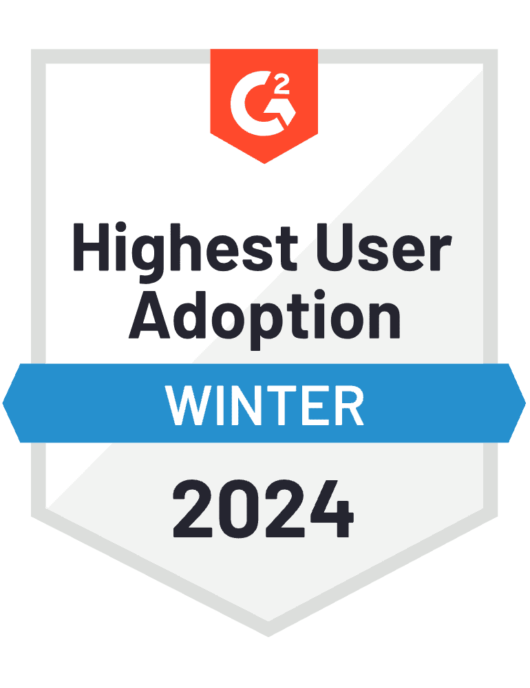 G2 Highest User Adoption
