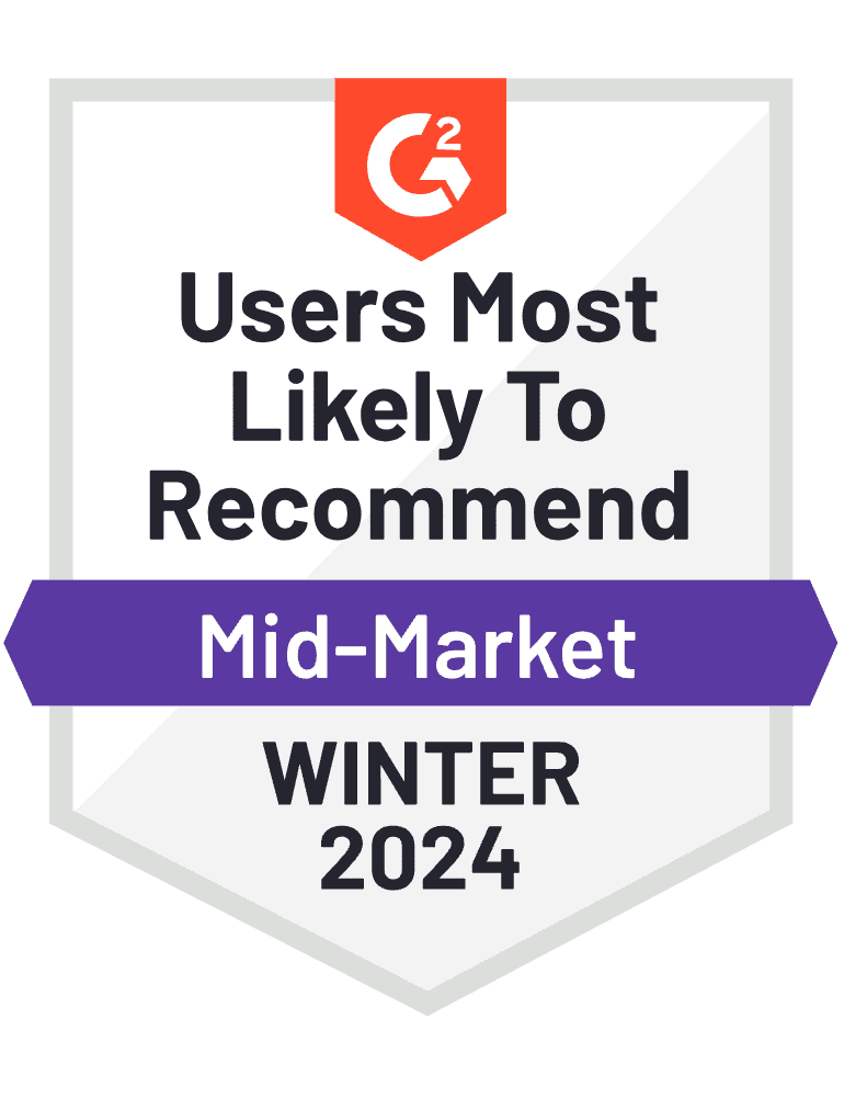 G2 Users Most Likely To Recommend