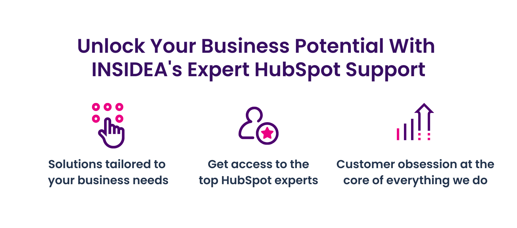 Unlock you business potential with INSIDEA'S expert hubspot support