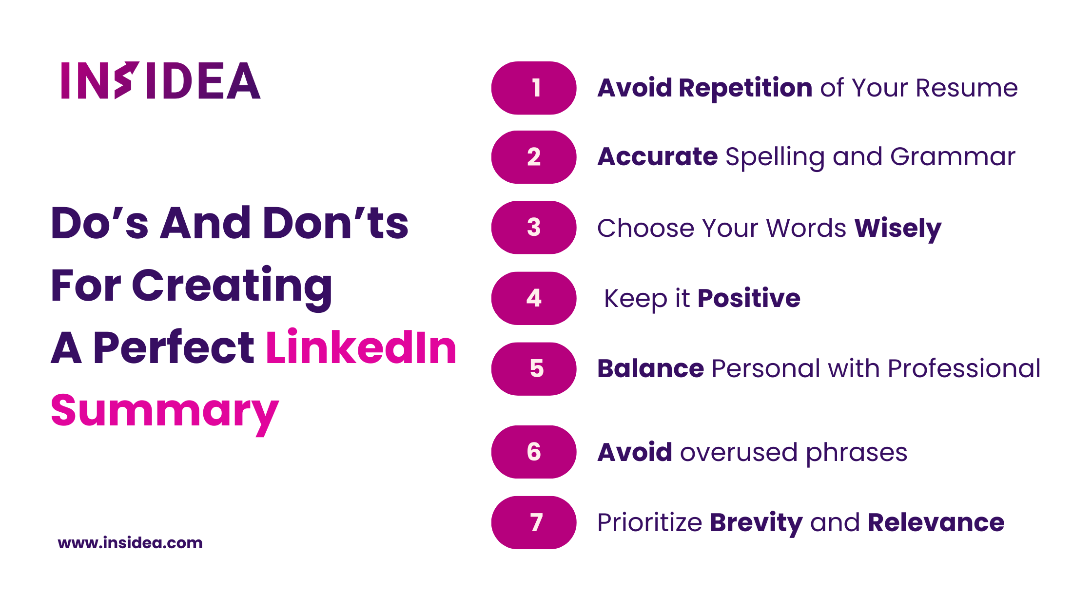Do’s And Don’ts For Creating A Perfect LinkedIn Summary