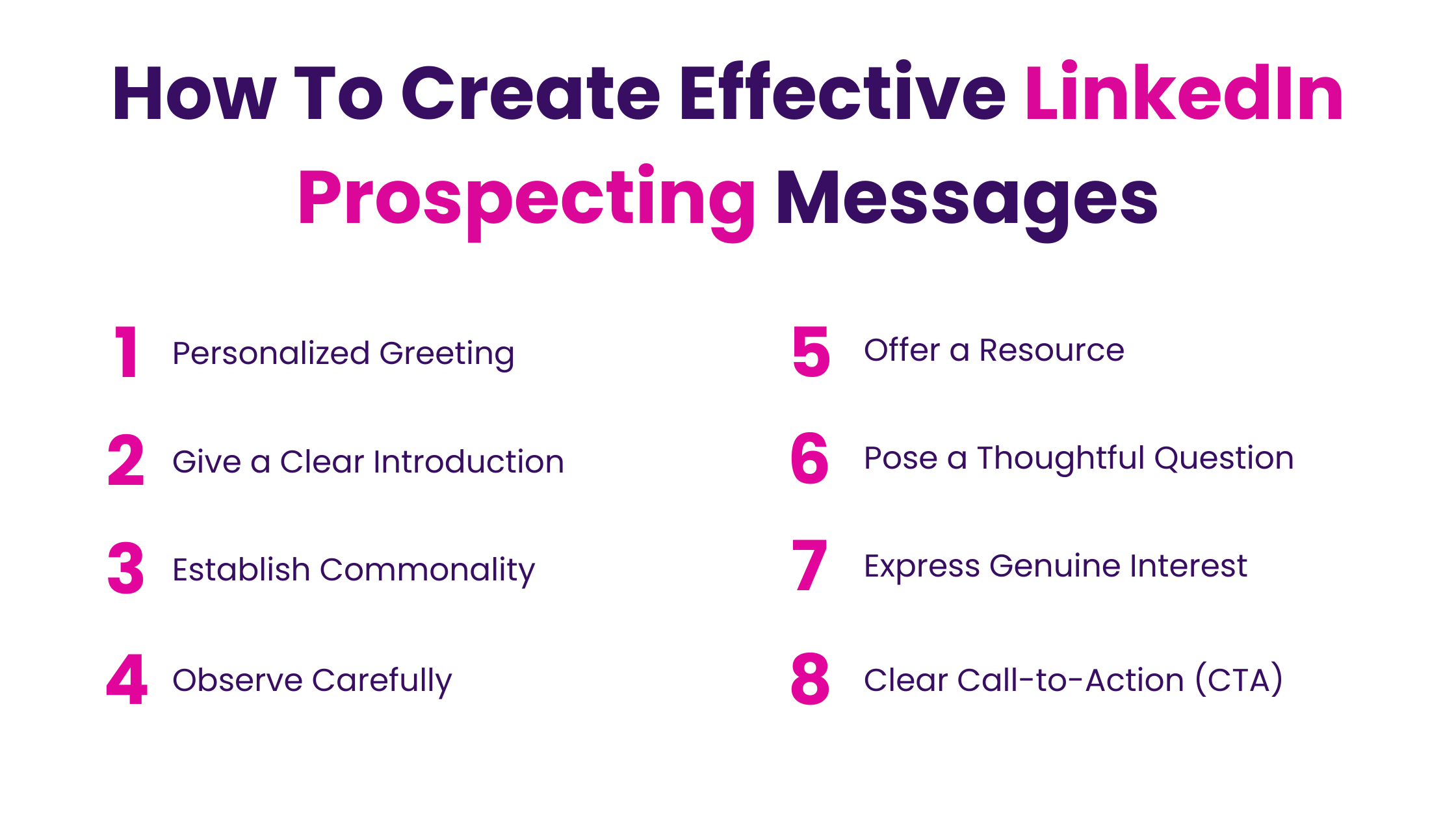 How To Create Effective LinkedIn Prospecting Messages