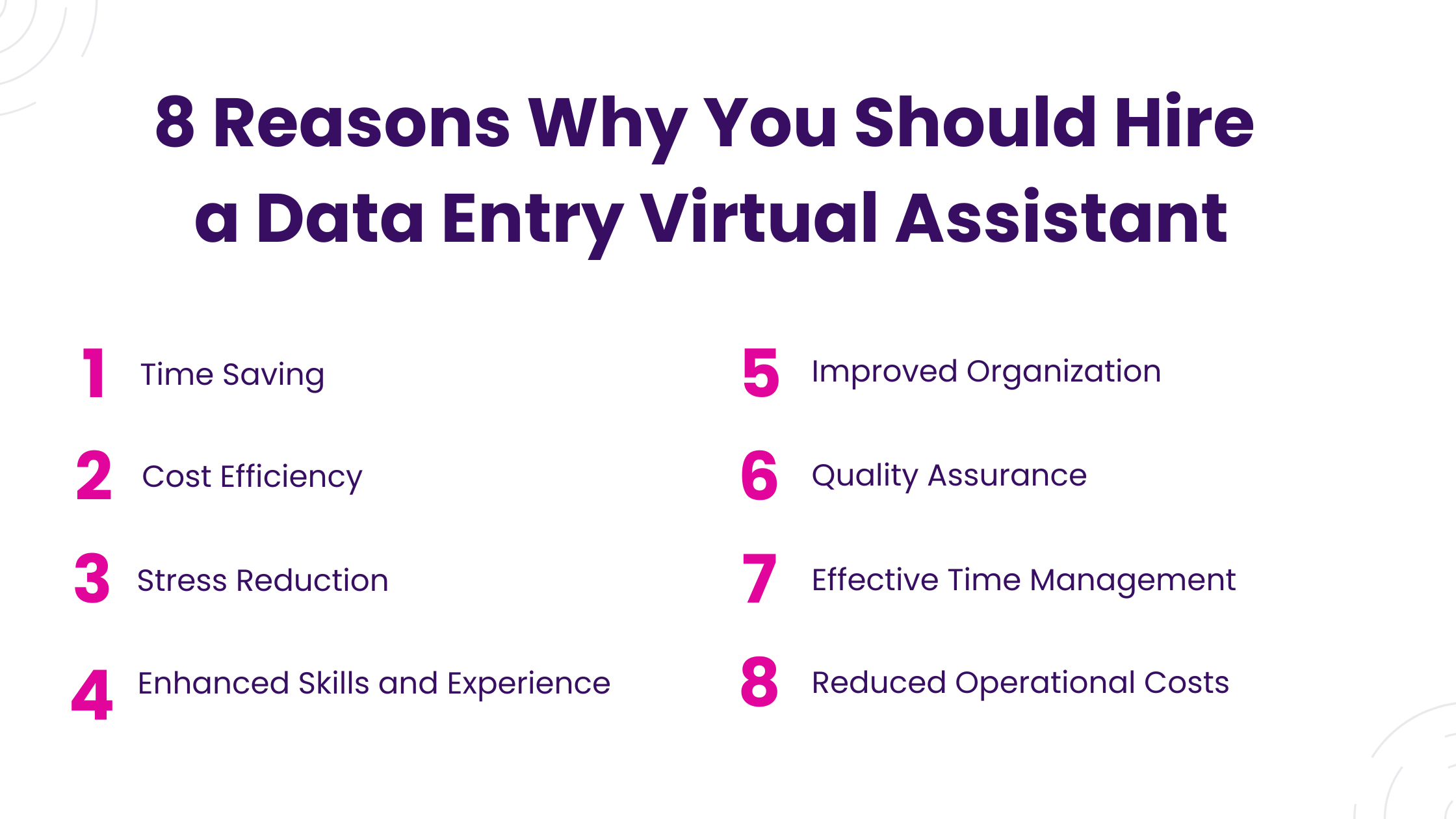 8 Reasons Why You Should Hire a Data EntryVirtual Assistant