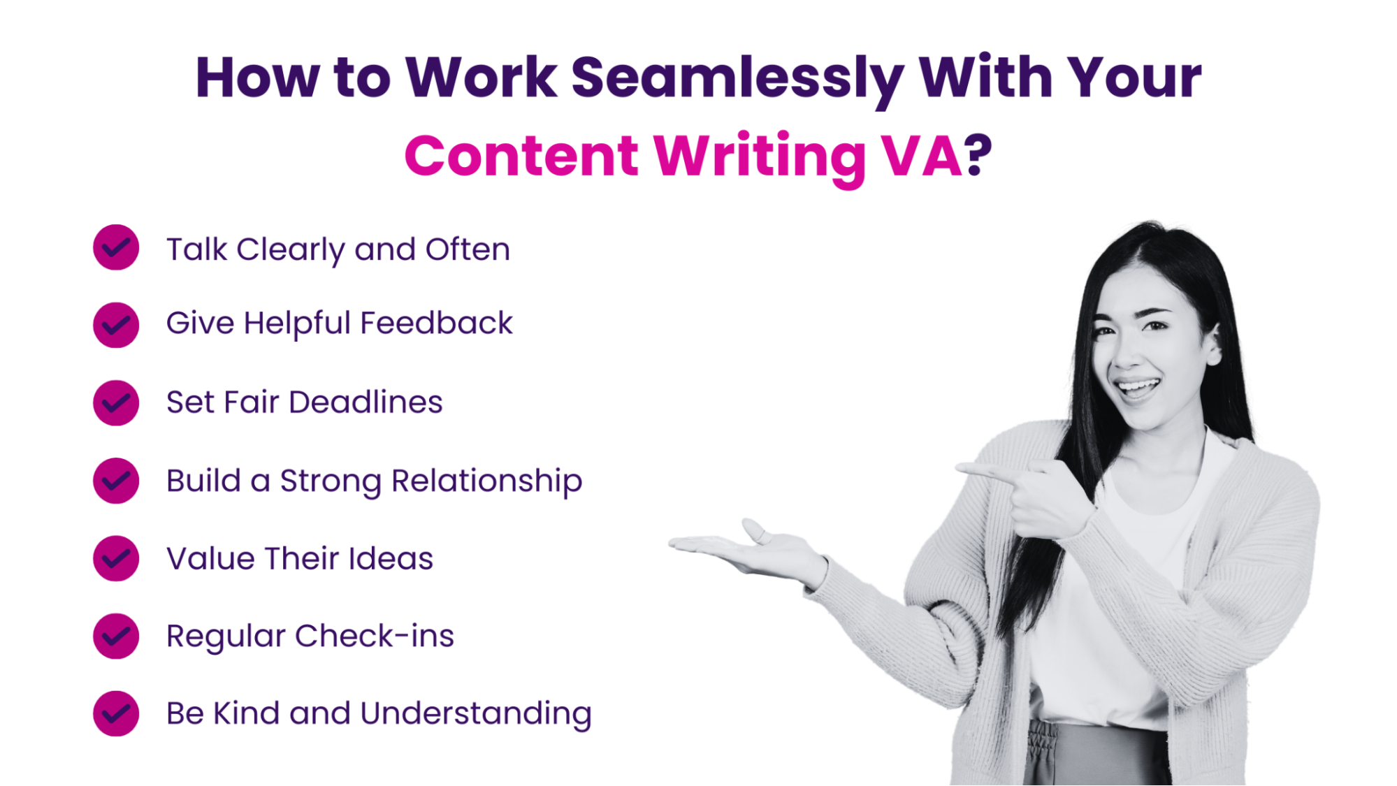 How to work seamlessly with your content writing VA