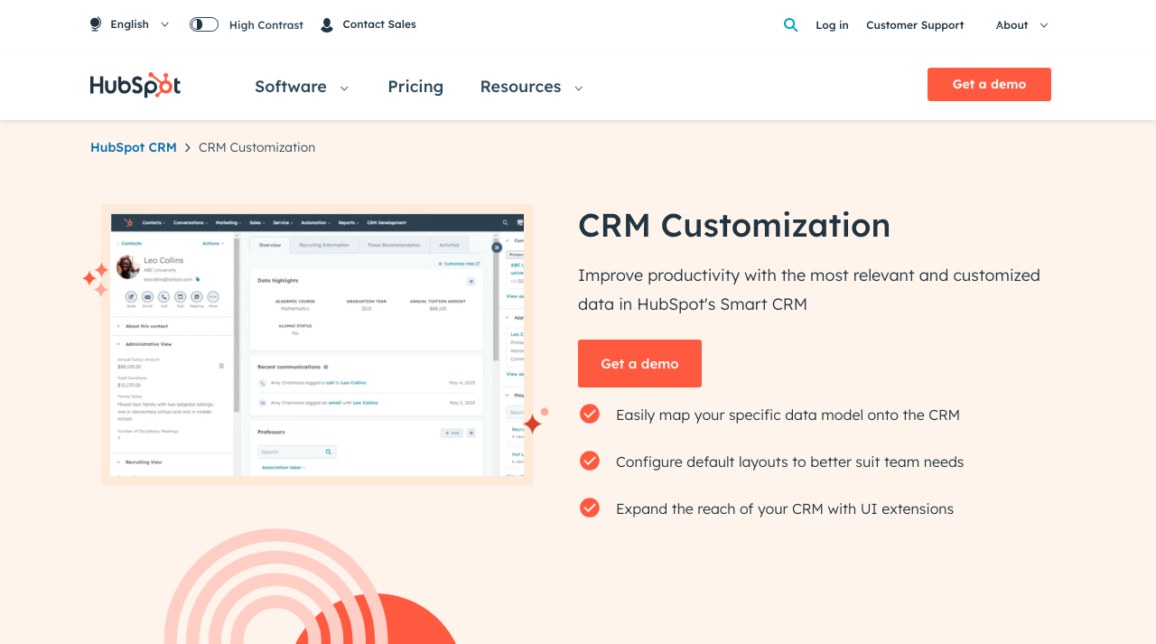 HubSpot CRM Customization