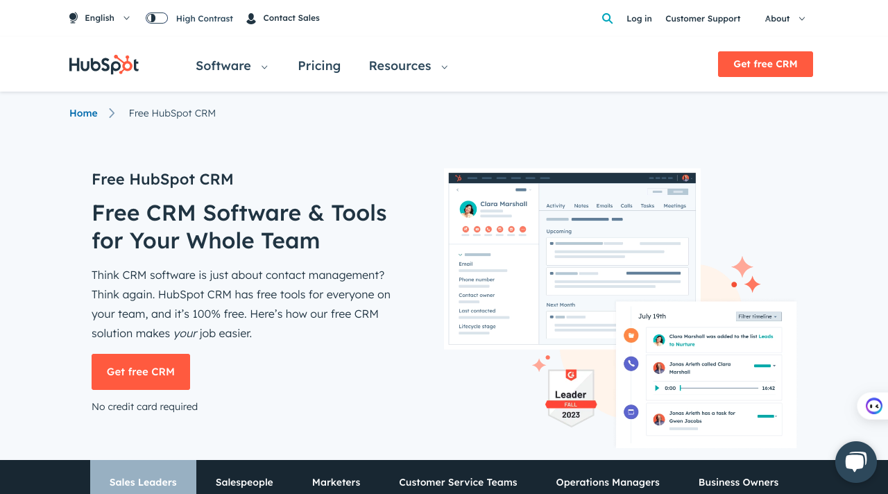 HubSpot Tools and Feature Comparison