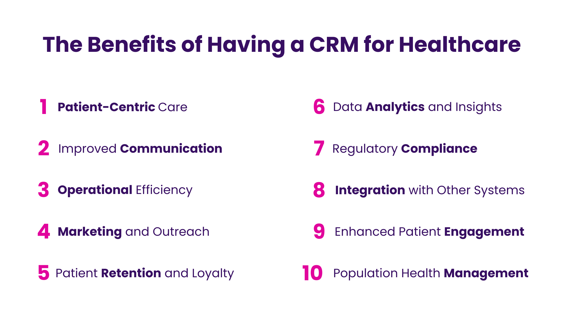 The Benefits of Having a CRM for Healthcare