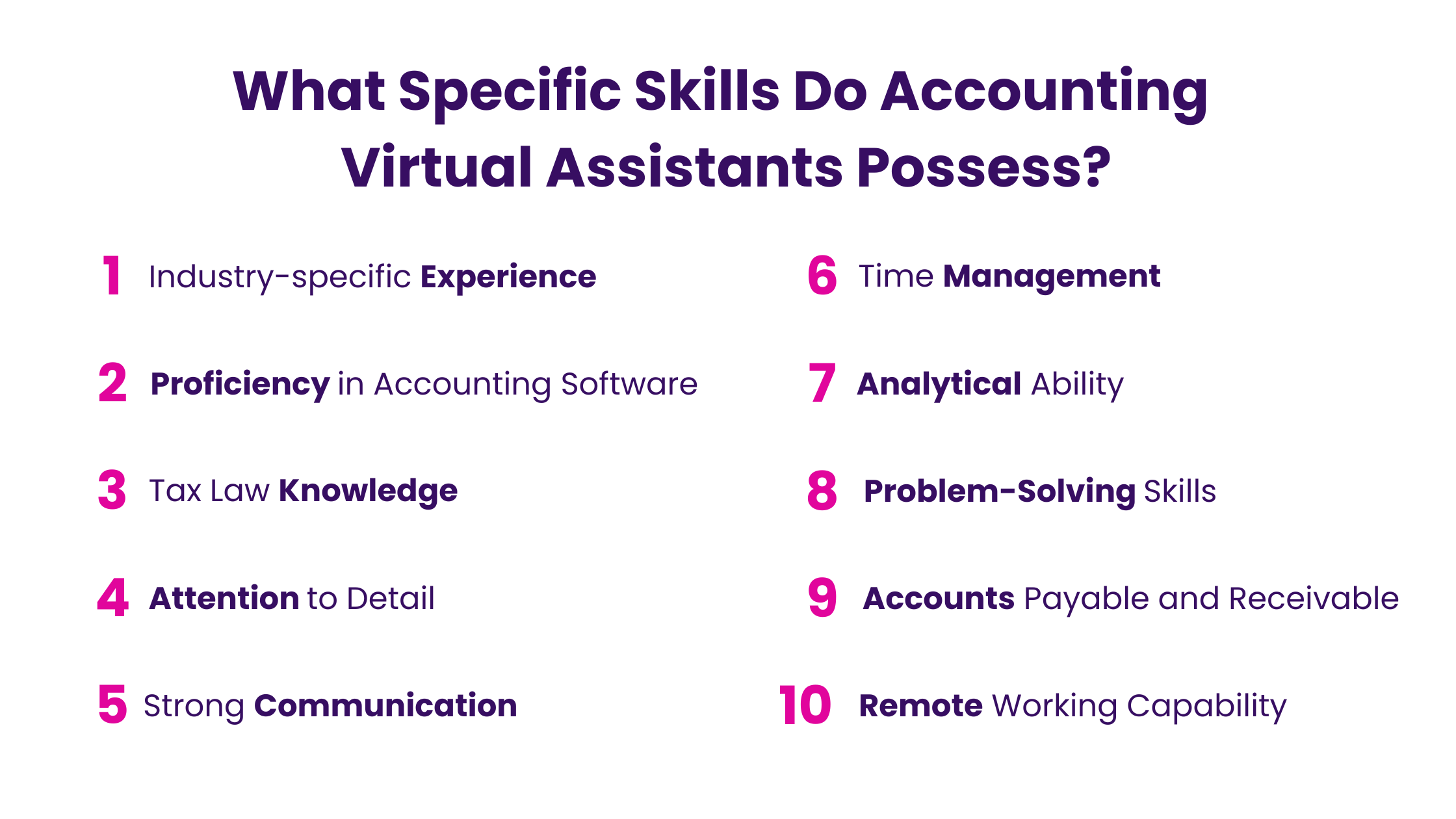 What Specific Skills Do Accounting Virtual Assistants Possess