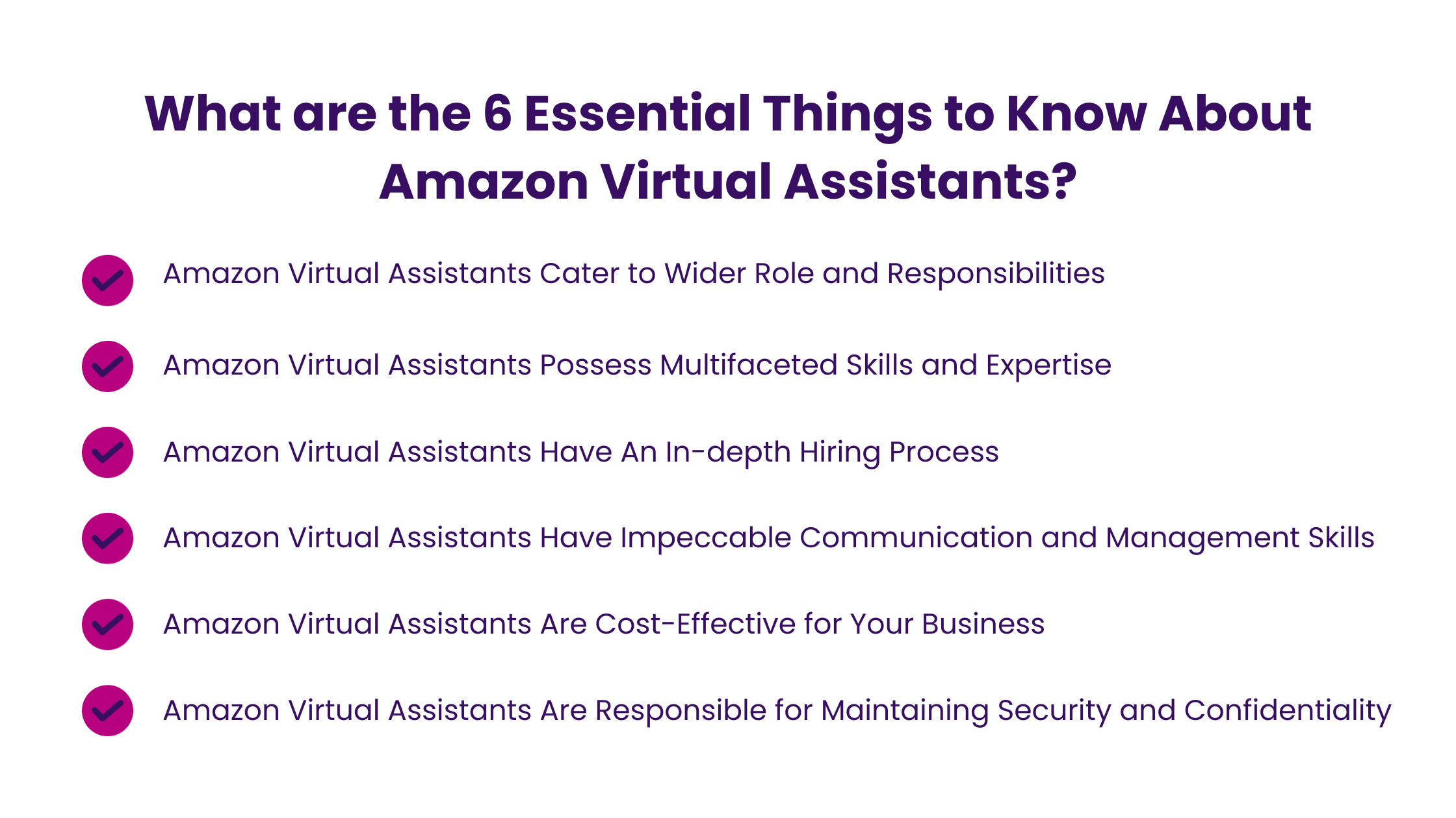 What are the 6 Essential Things to Know About Amazon Virtual Assistants