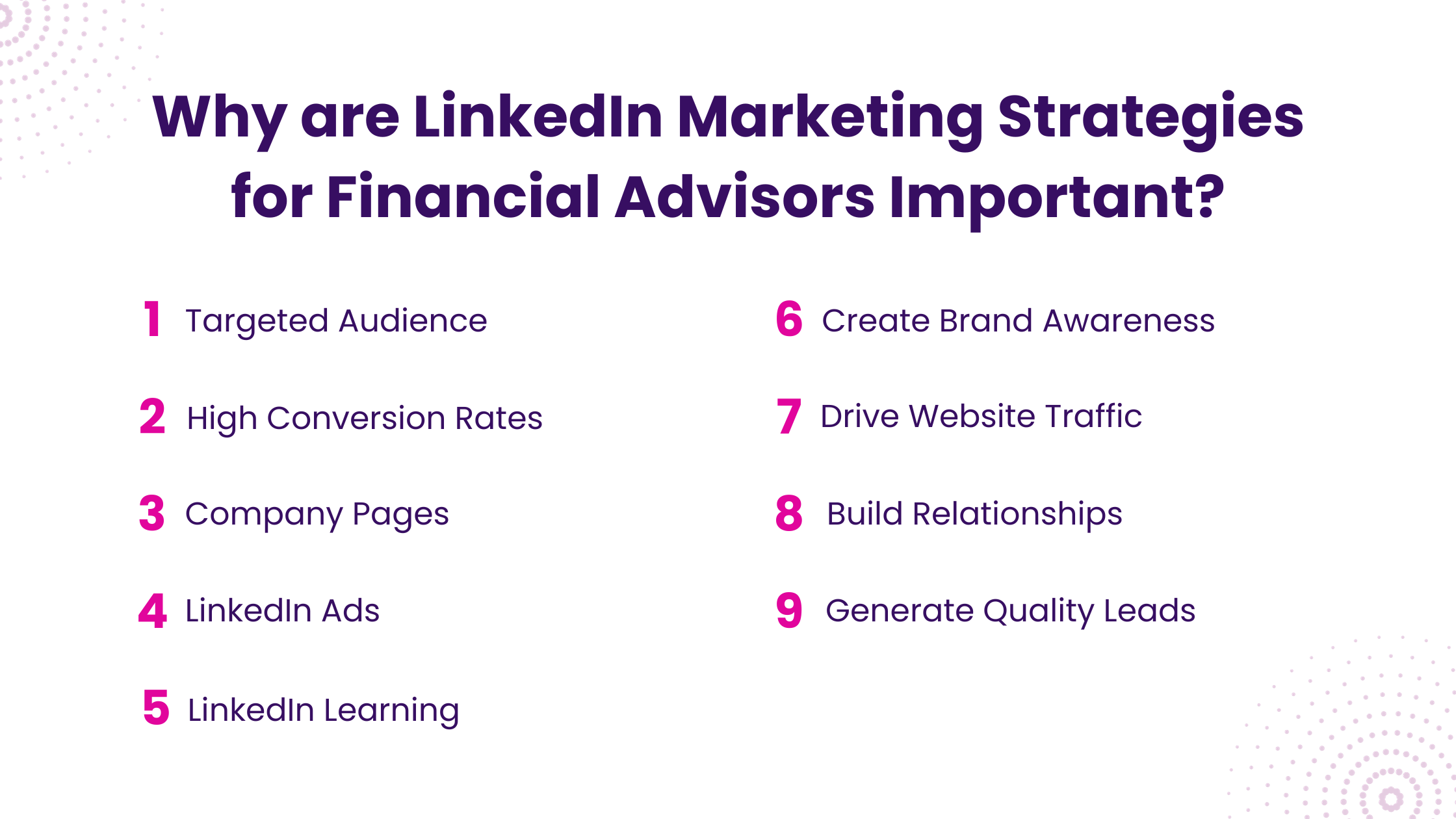 Why are LinkedIn Marketing Strategies for Financial Advisors Important