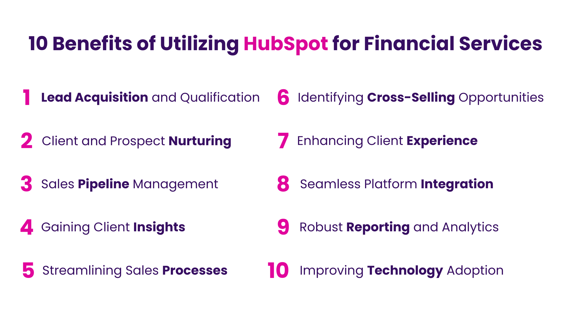 10 Benefits of Utilizing HubSpot for Financial Services