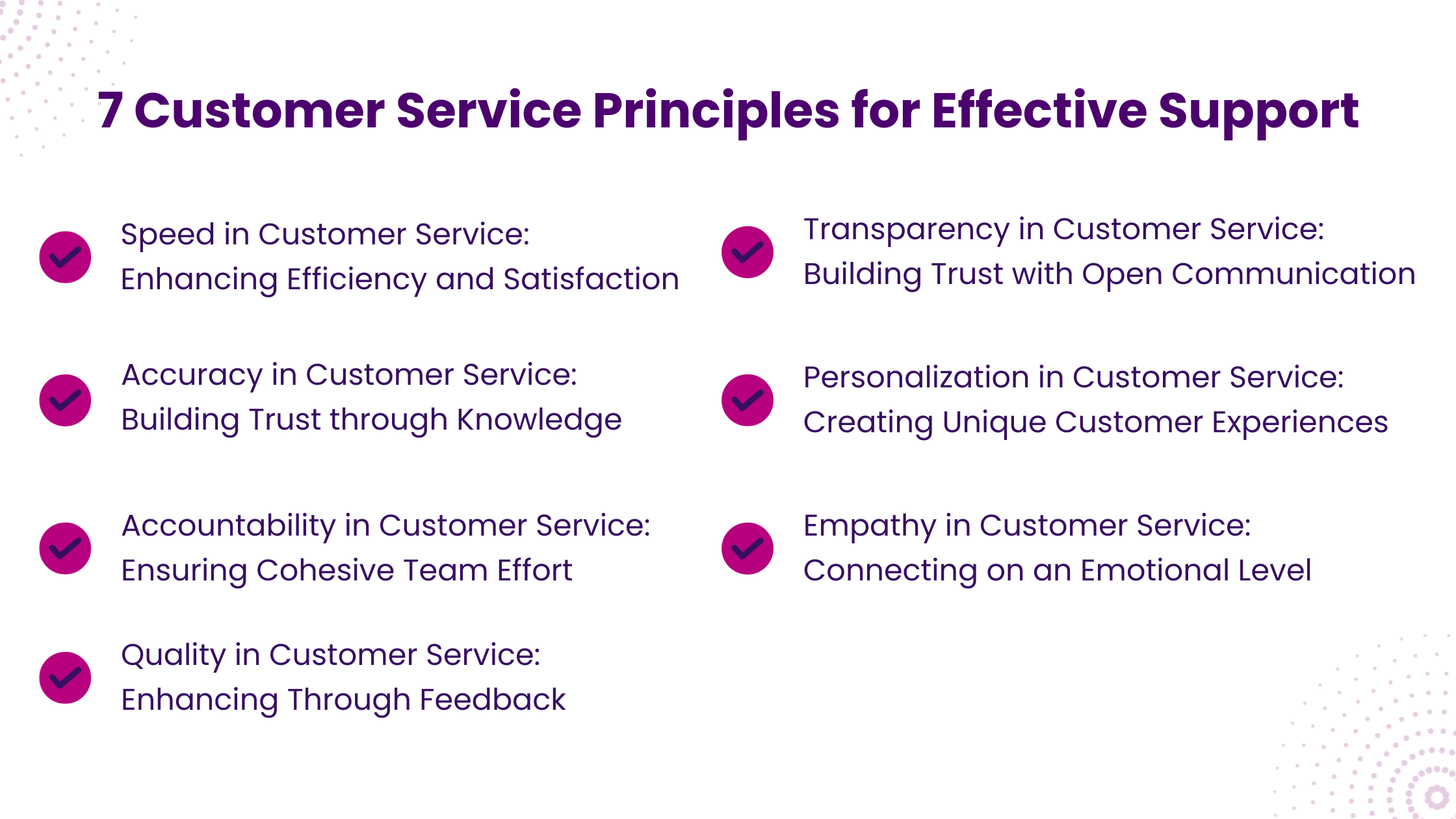 7 Customer Service Principles for Effective Support 