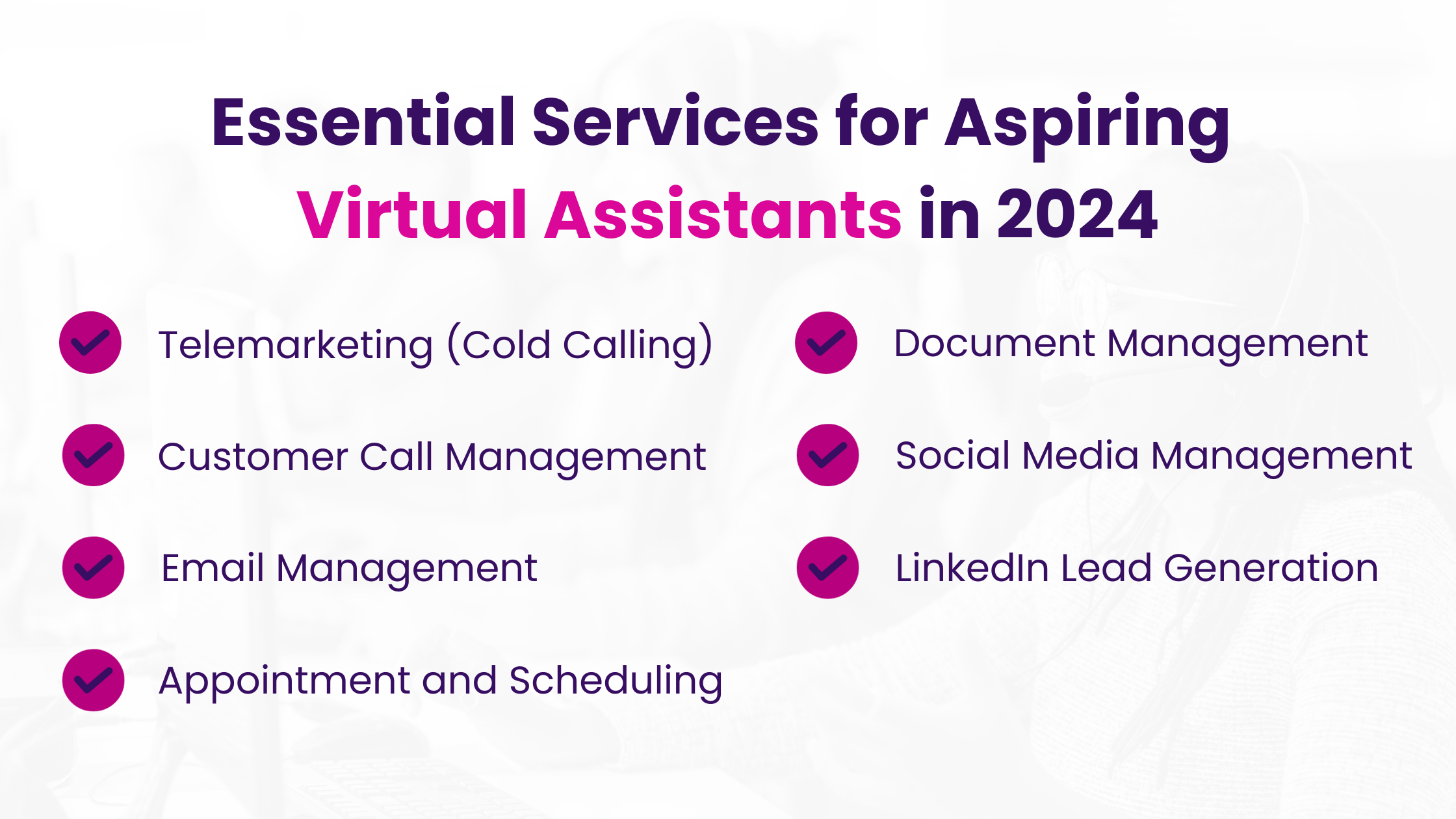 Essential Services for Aspiring Virtual Assistants in 2024