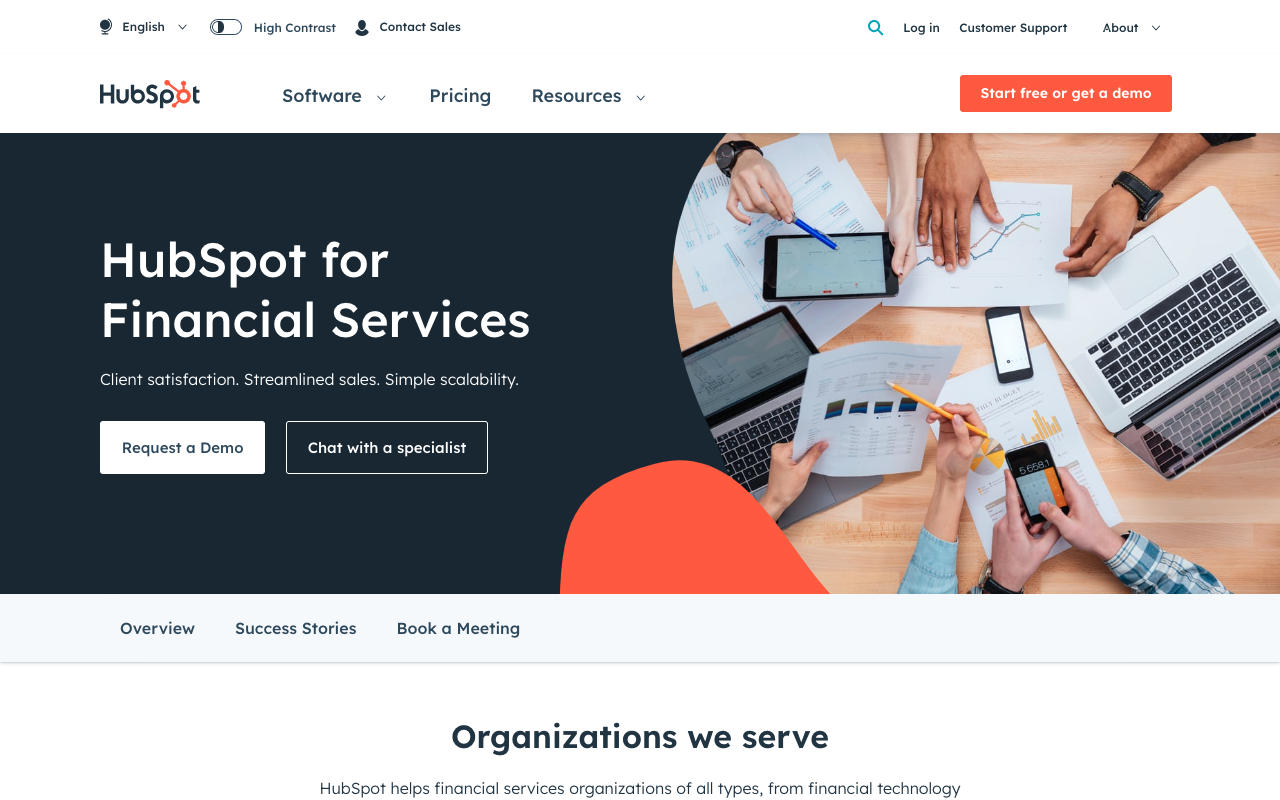 HubSpot for Financial Services