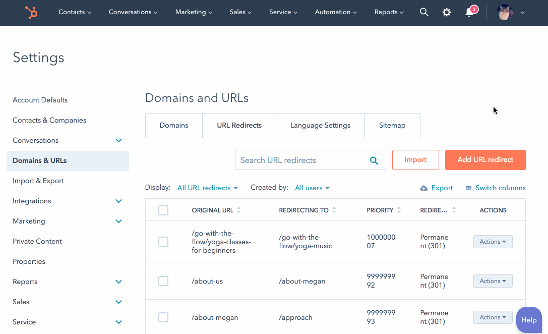 Export Redirects from WordPress