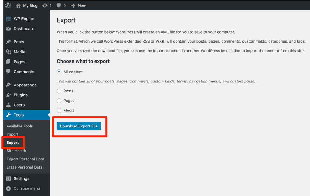 Export and Import Redirects