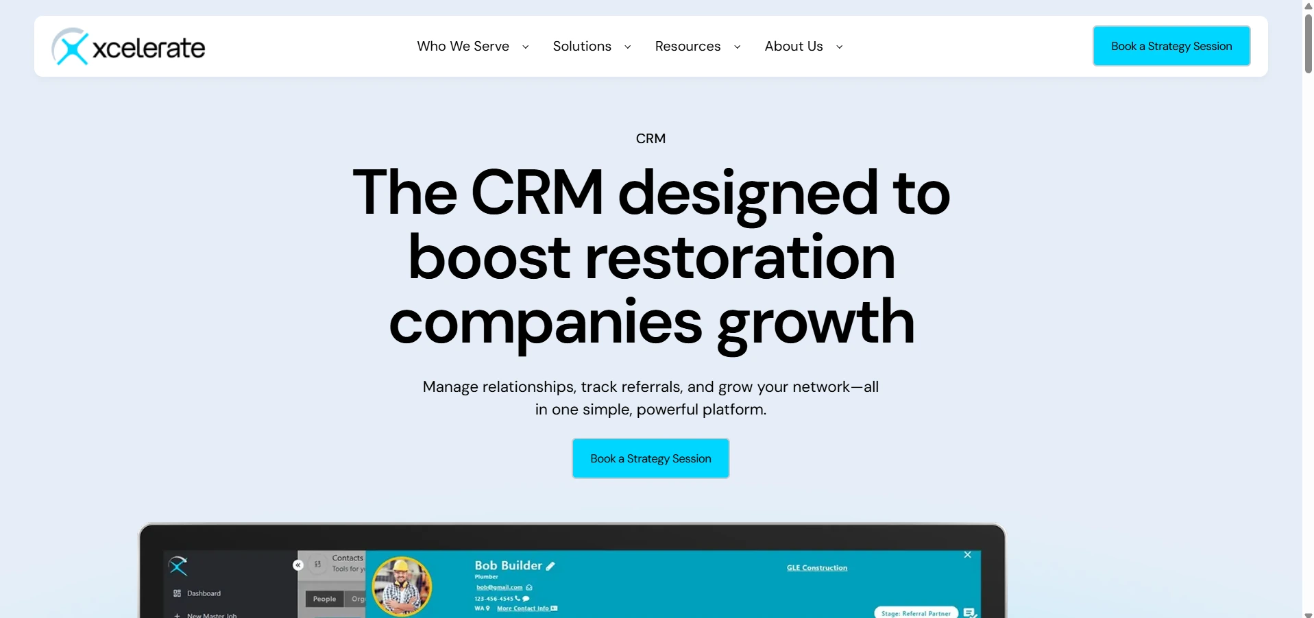 Xcelerate Restoration CRM