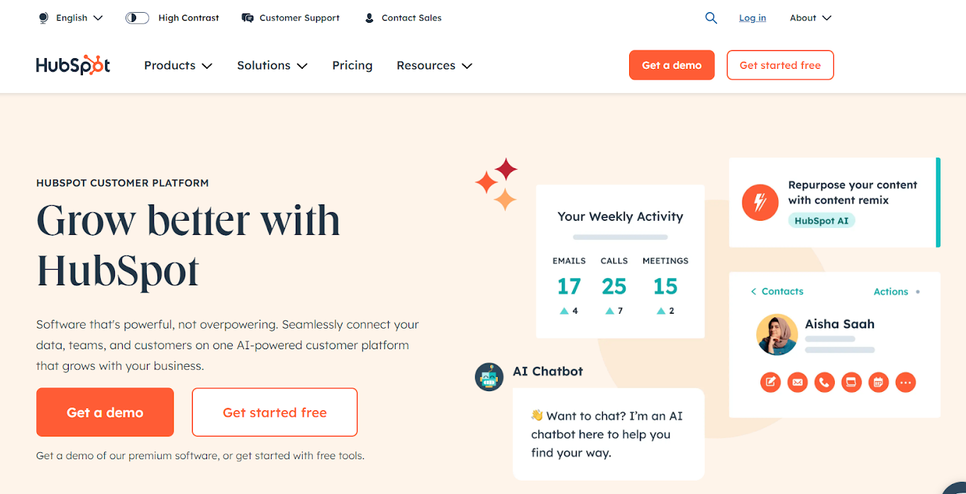 Log into your HubSpot Account