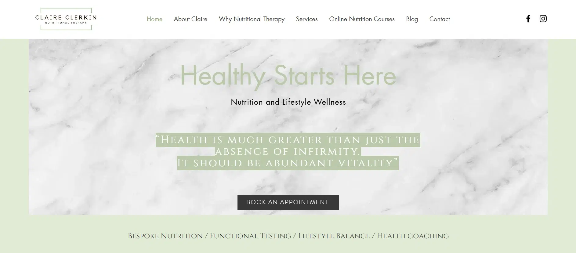 Claire Clerkin Nutritional Therapy