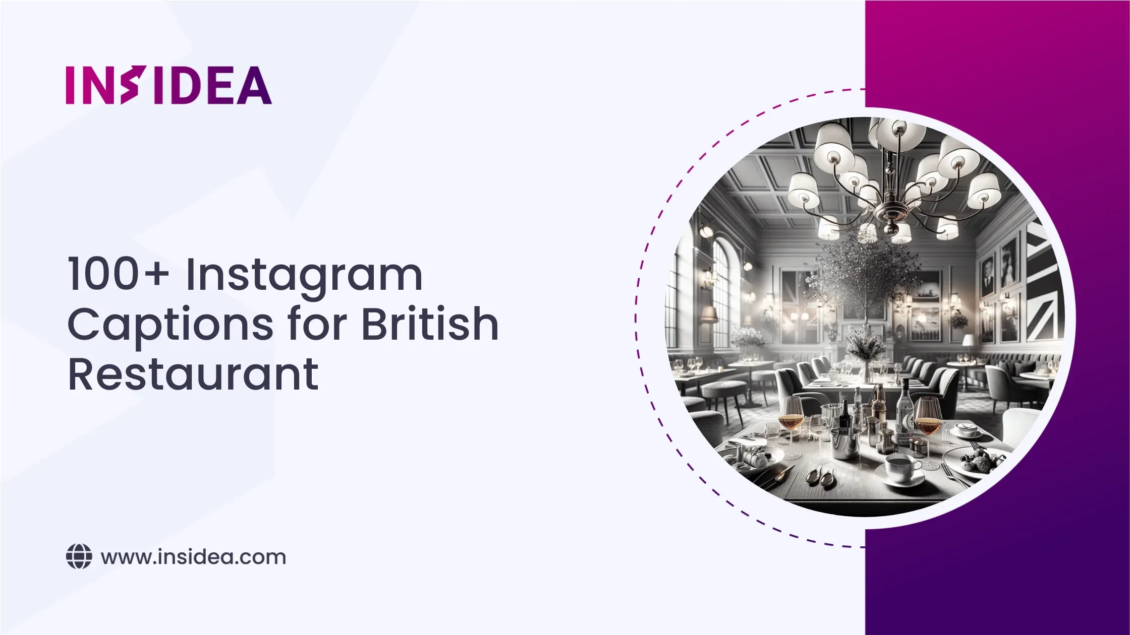100+ Instagram Captions for British Restaurant