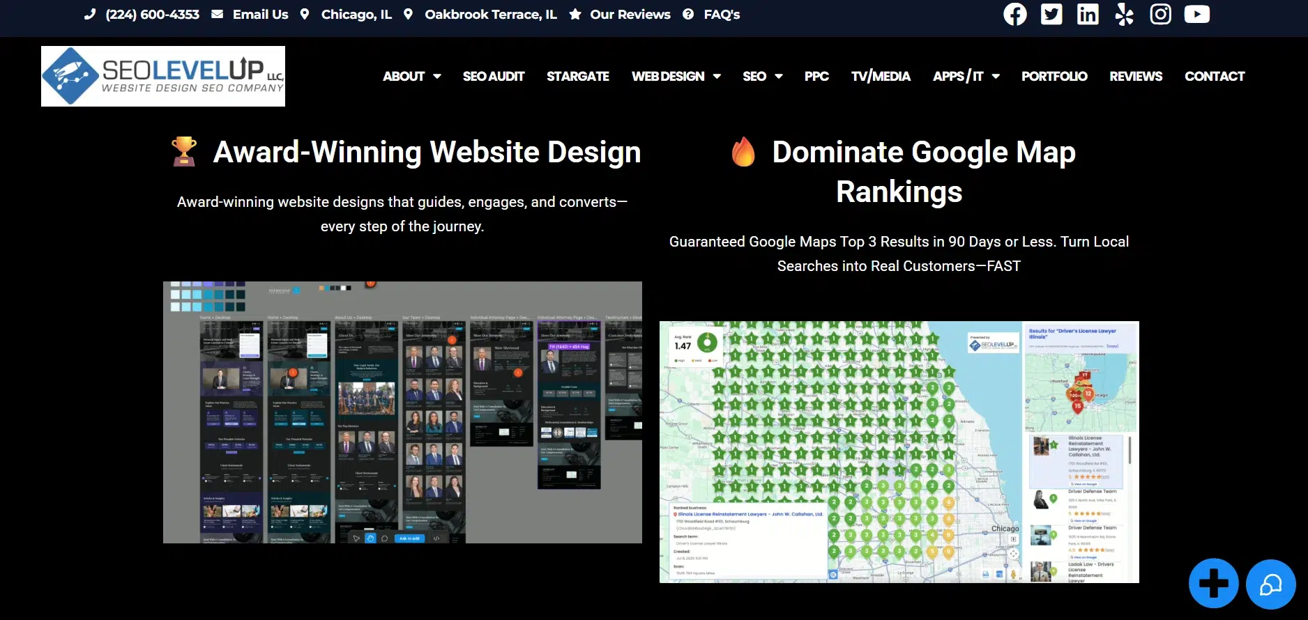 SEOLEVELUP Website Design SEO Company Chicago