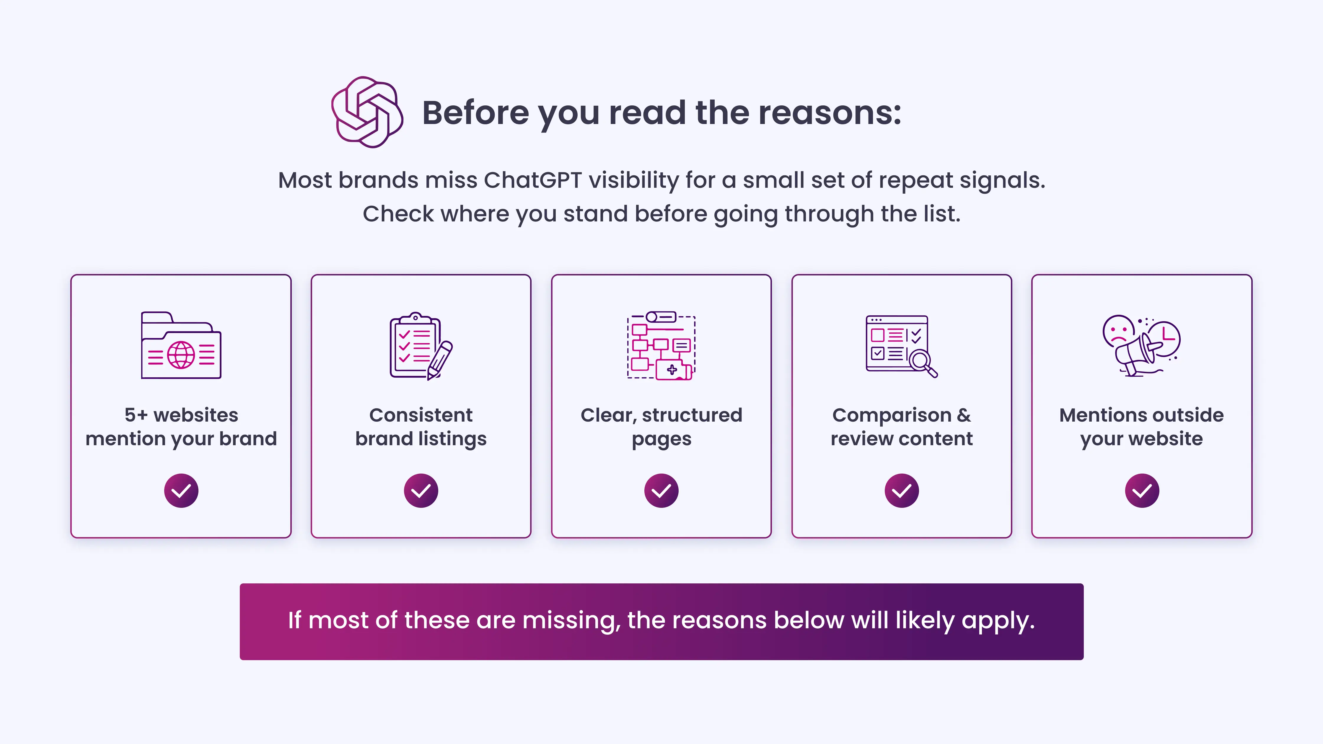 Before you read reasons