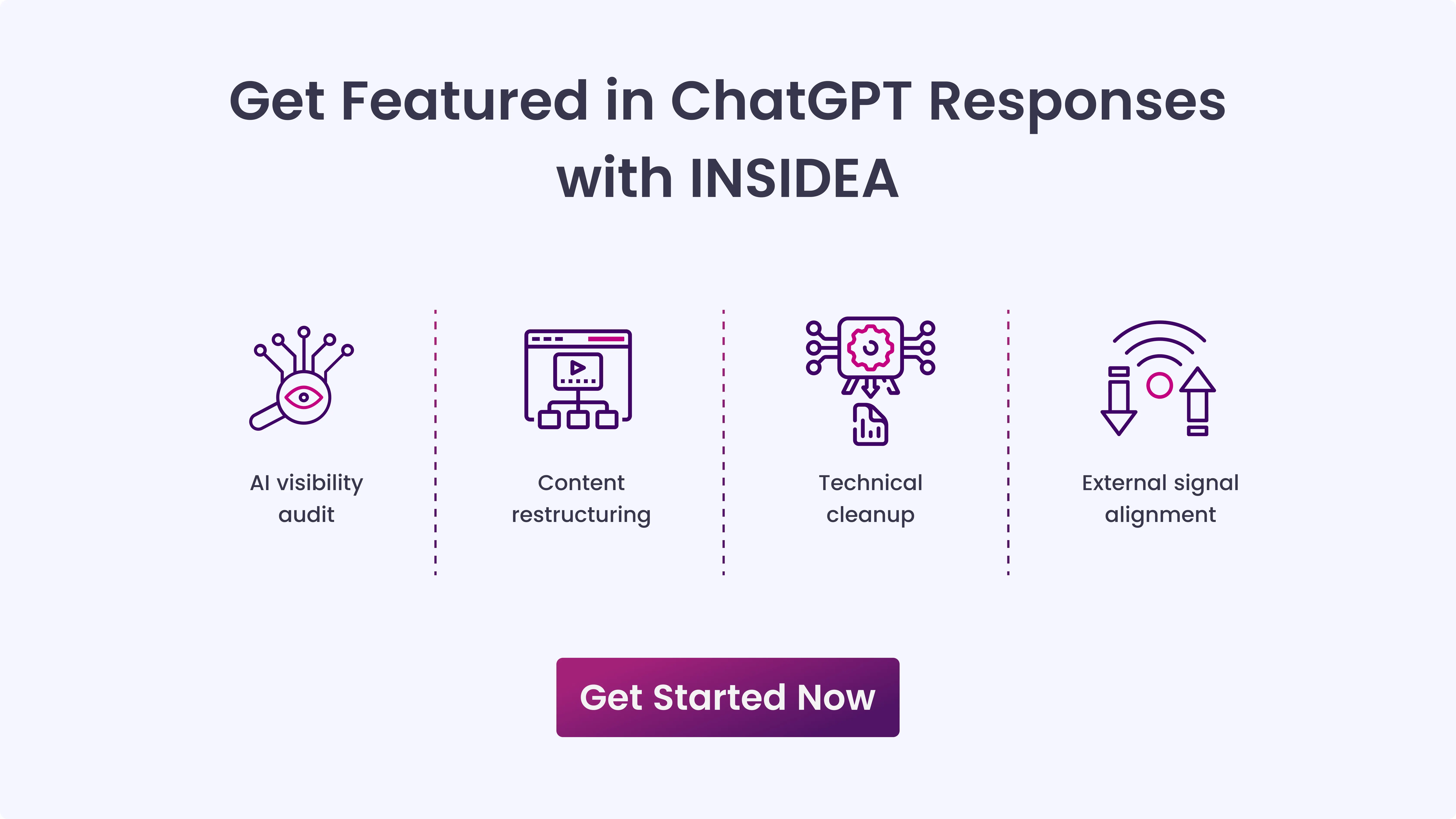Get Featured in ChatGPT Responses with INSIDEA